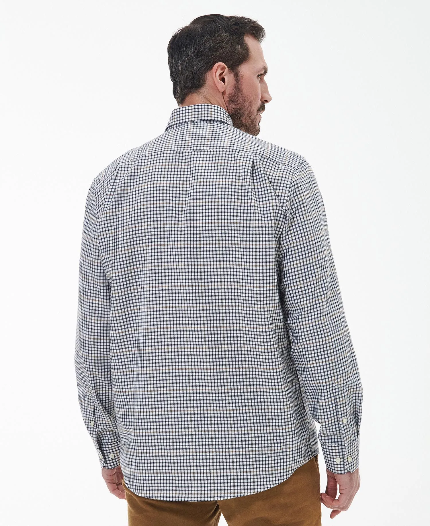 Henderson Thermo Weave Shirt in Whisper Classic White by Barbour