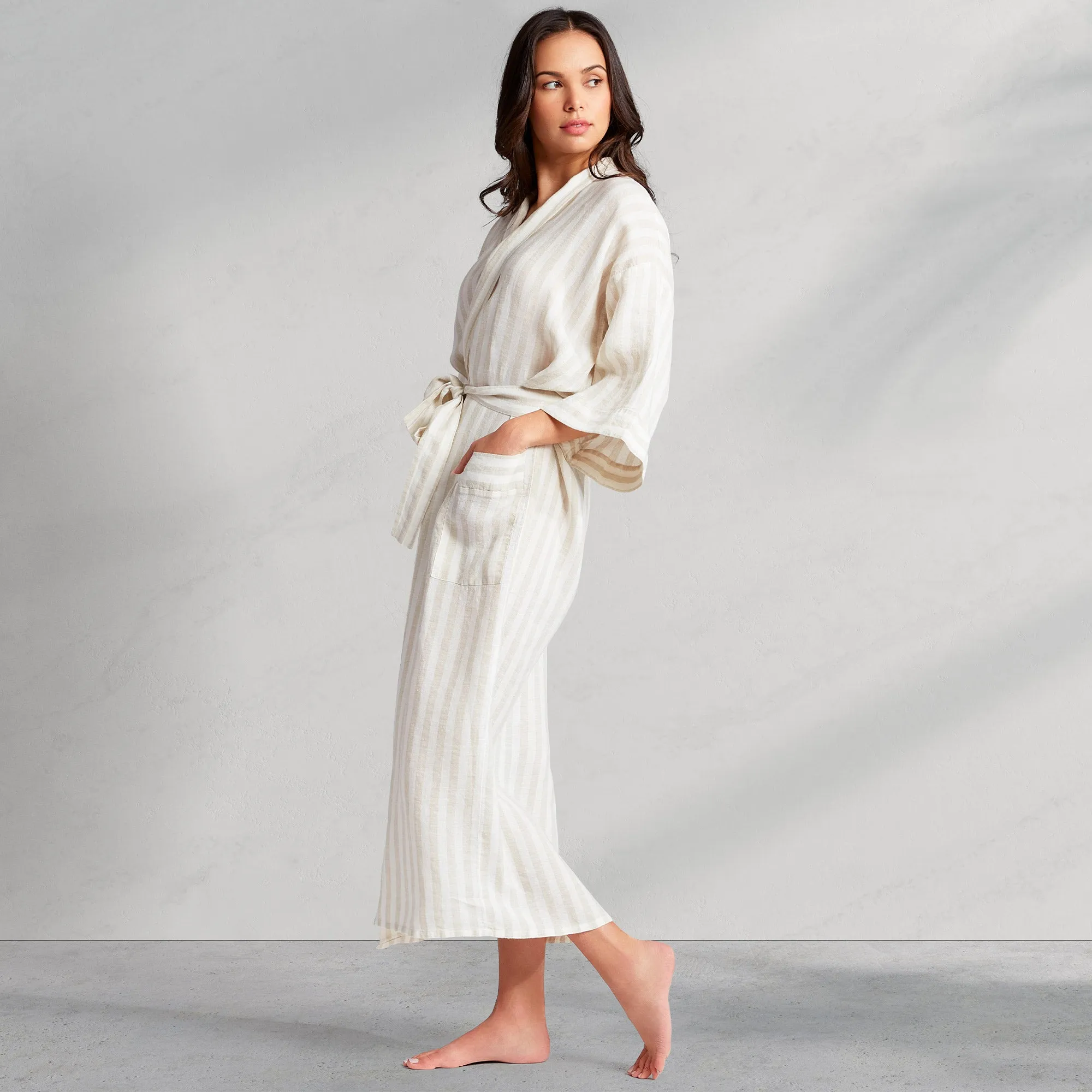 Holbox Linen Robe