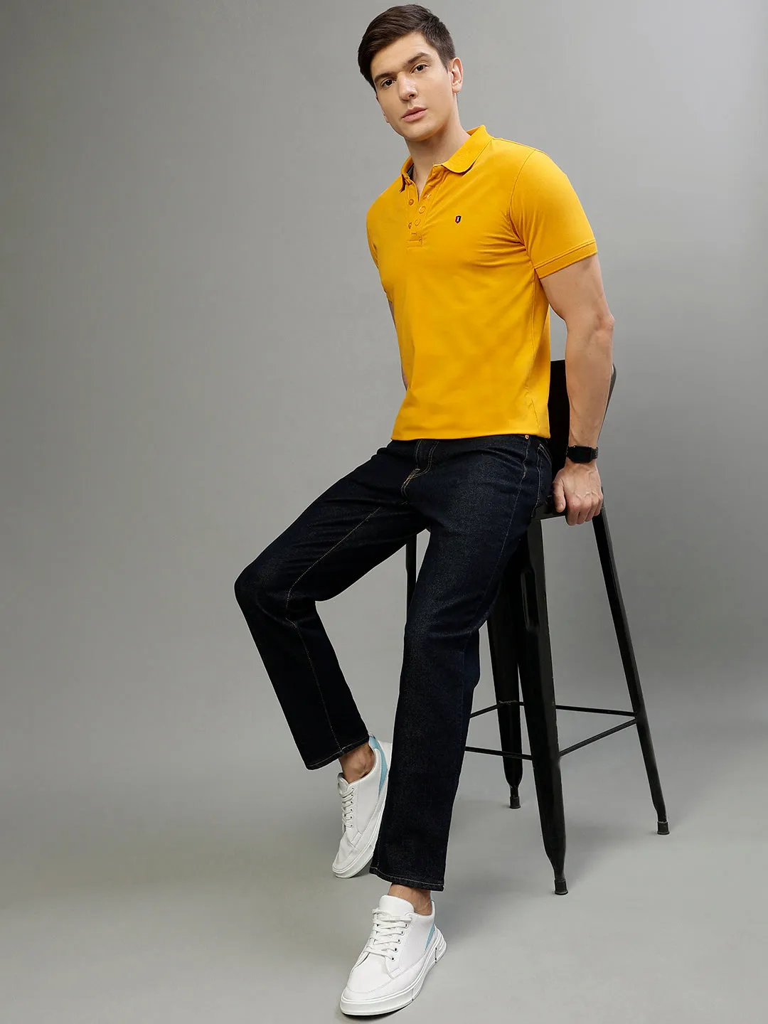 Iconic Yellow Fashion Regular fit T-Shirts