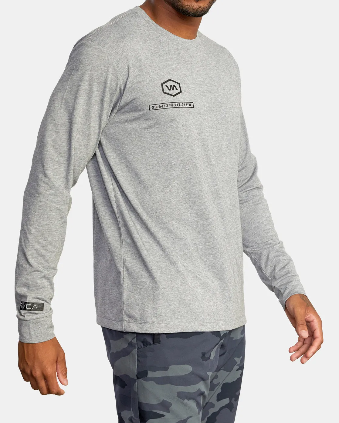 Insignia Long Sleeve Tee - Heather Grey