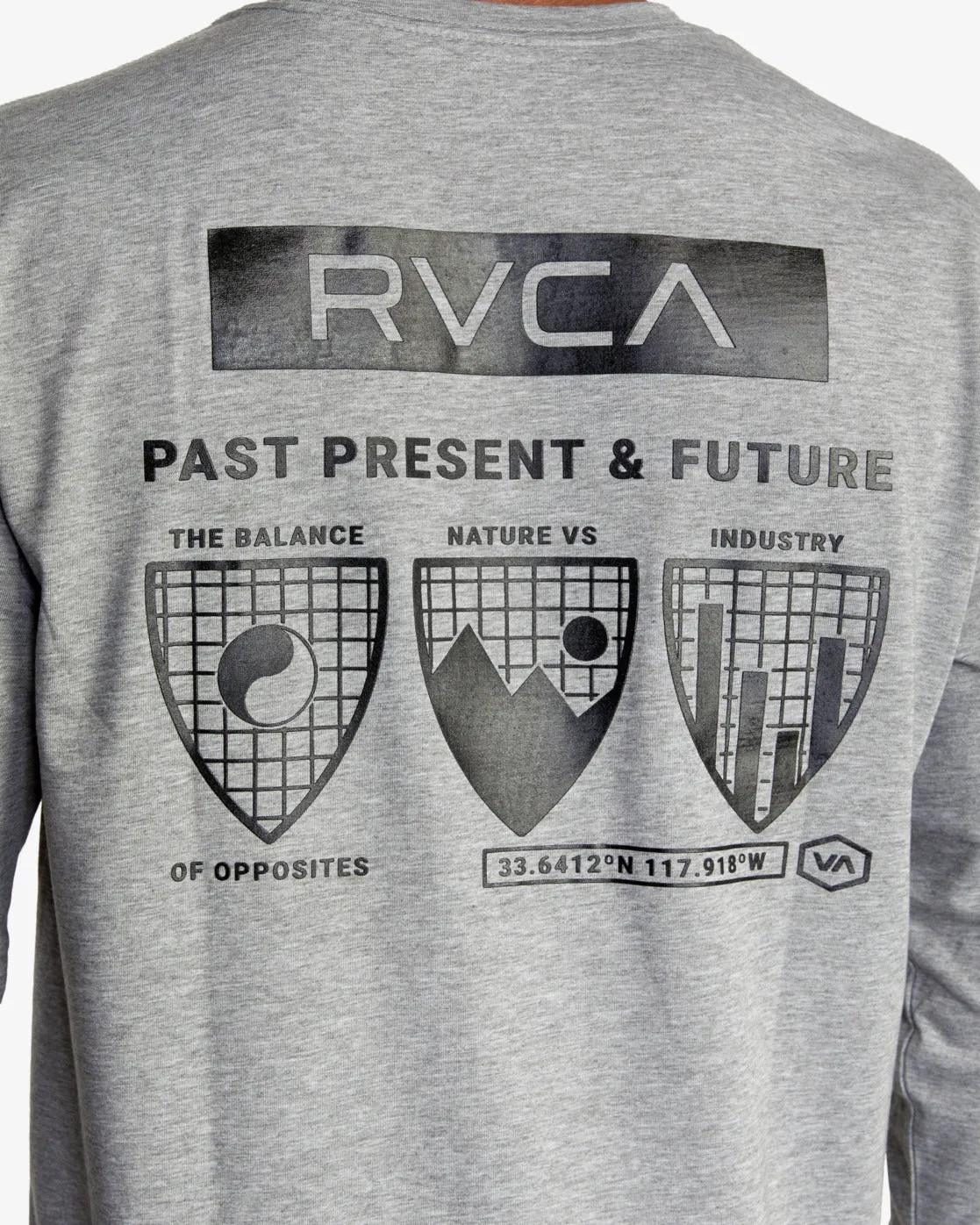 Insignia Long Sleeve Tee - Heather Grey