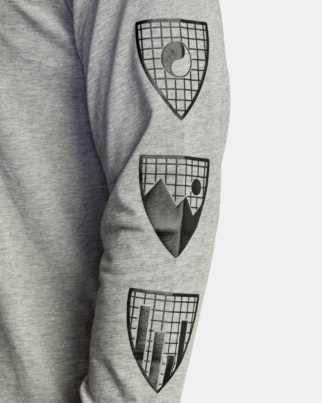 Insignia Long Sleeve Tee - Heather Grey