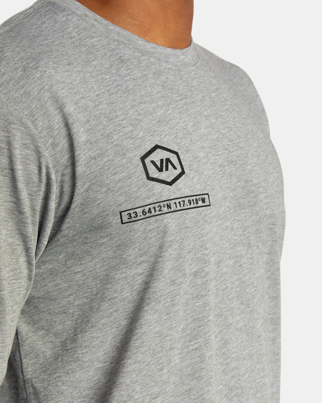 Insignia Long Sleeve Tee - Heather Grey