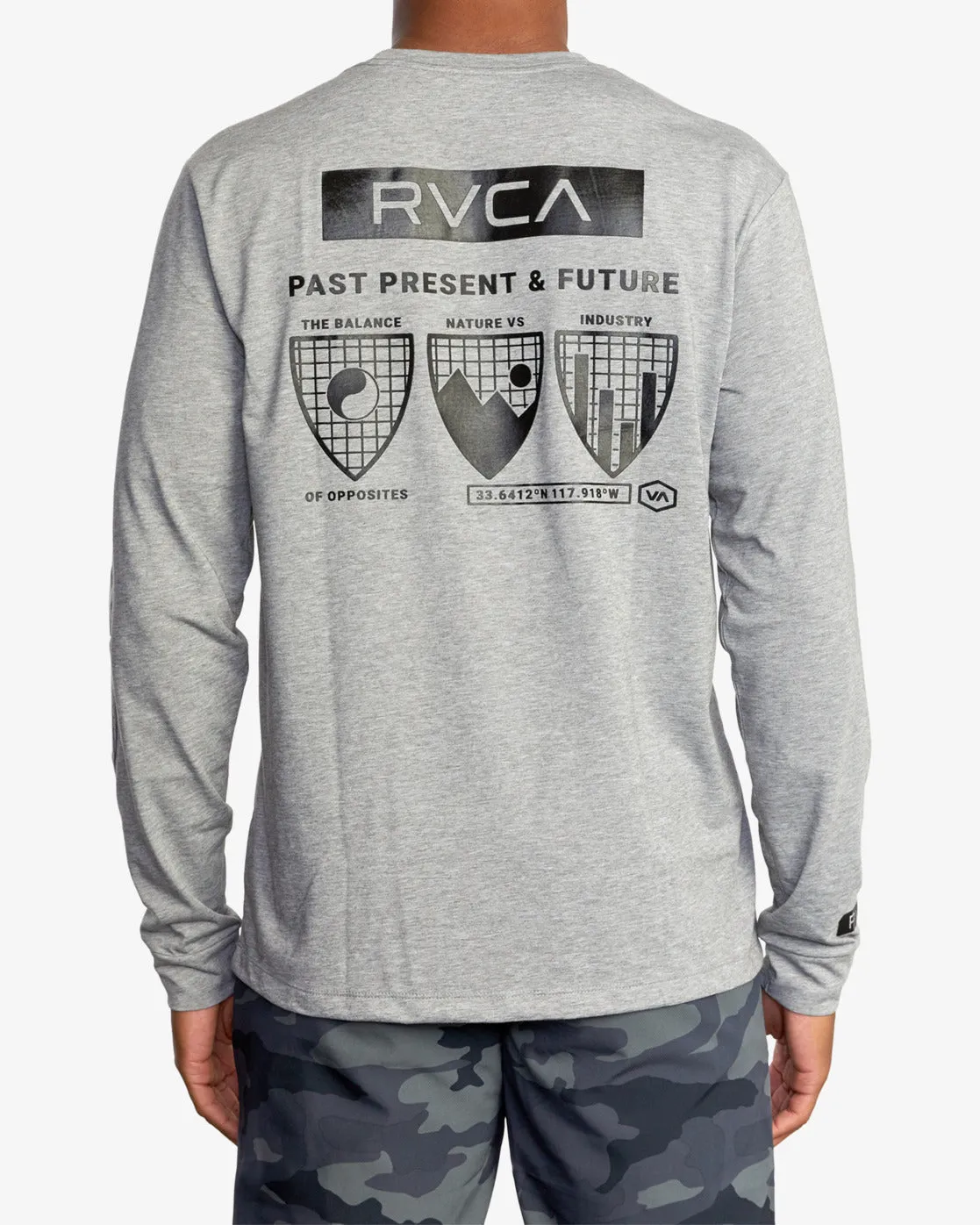 Insignia Long Sleeve Tee - Heather Grey