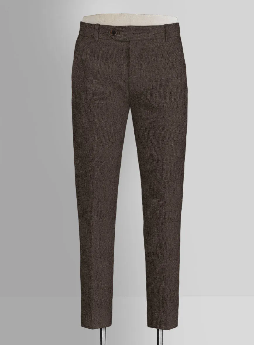 Italian Prato Brown Linen Pants