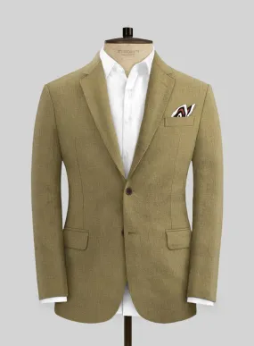 Italian Prato Tan Linen Jacket