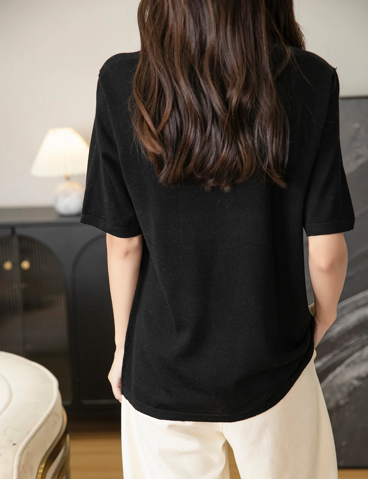 Julia Woman O Neck Short Sleeve T-Shirt