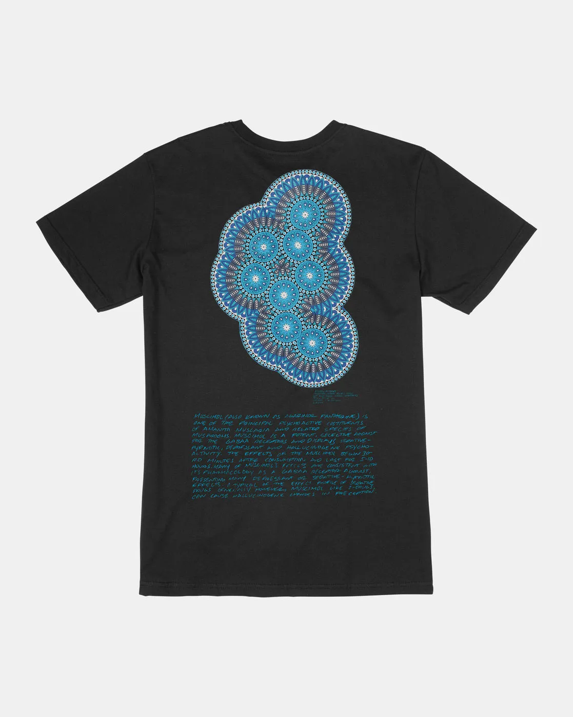 Kelsey Brookes Muscimol Blue Tee - Black