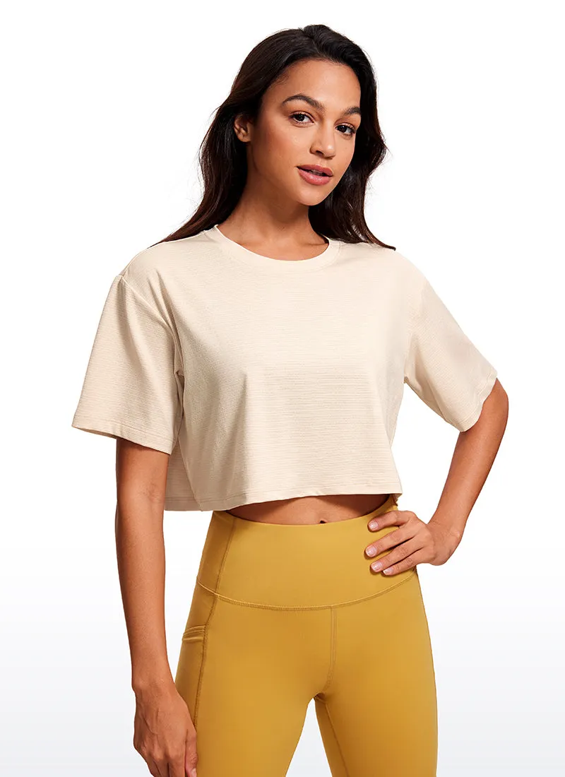 Lightweight Short Sleeves Cropped