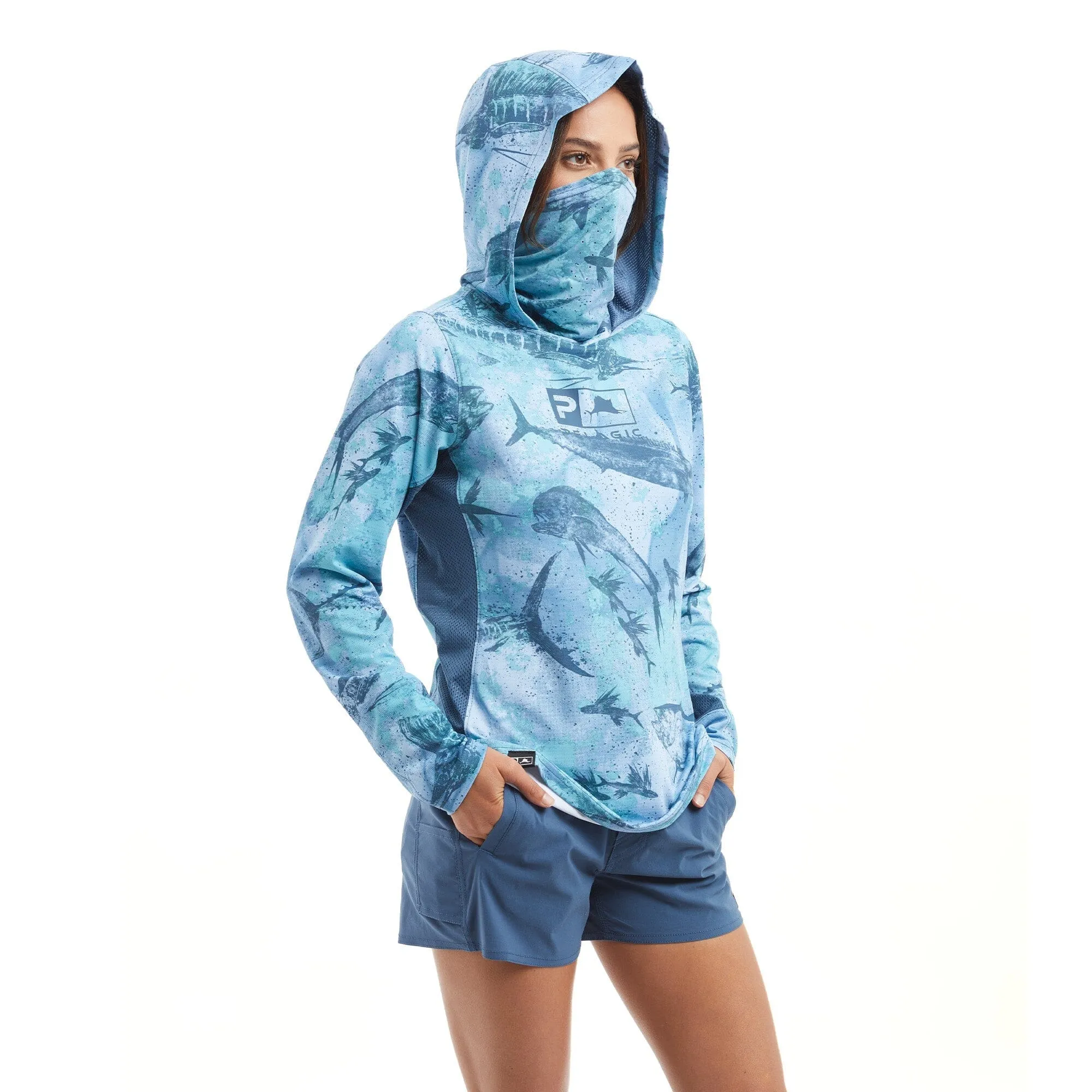 Long Sleeve Mask Hooded Women's Fishing Shirts - Discover New Things