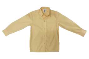 Long-sleeve Raised Collar Shirt - Maize