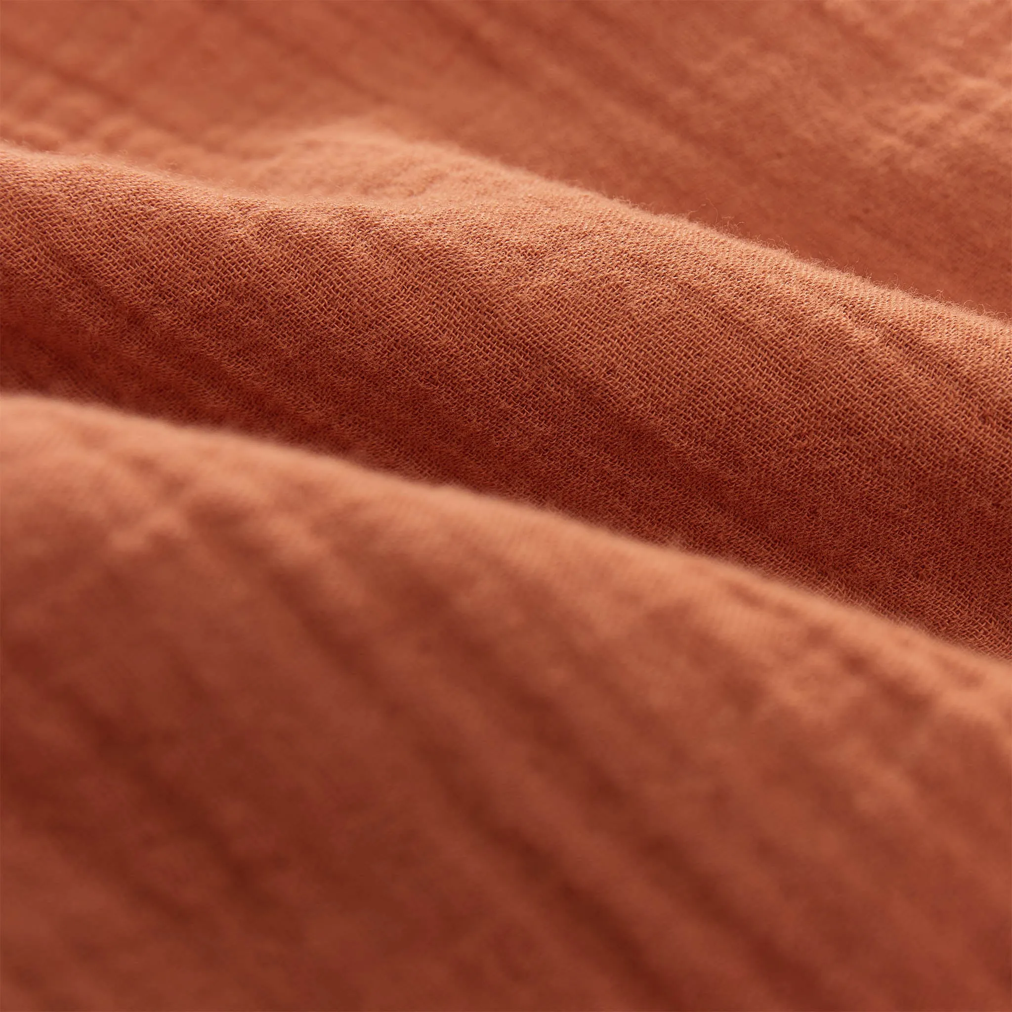 Manisa Cotton Muslin Bedding [Terracotta]