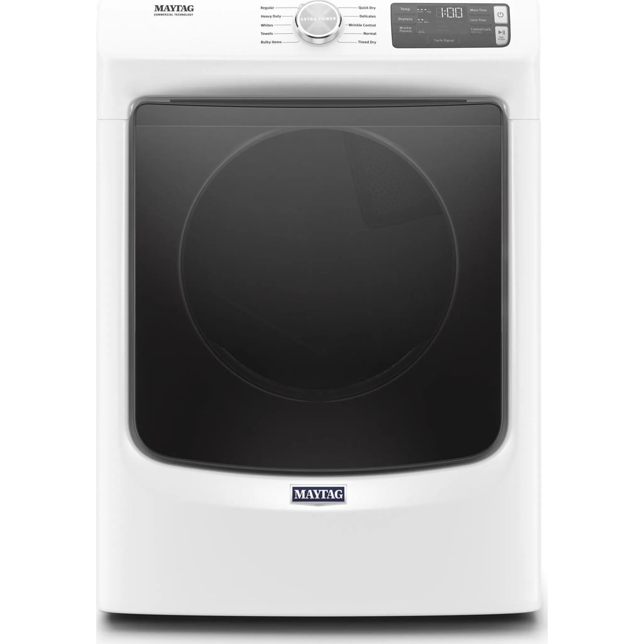 Maytag Front Load Electric Dryer with Extra Power and Quick Dry cycle - 7.3 cu. ft. (YMED5630HW)