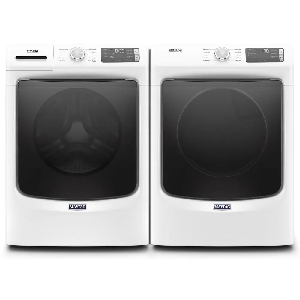 Maytag MGD5630HW Front Load Gas Dryer with Extra Power and Quick Dry cycle - 7.3 cu. ft.