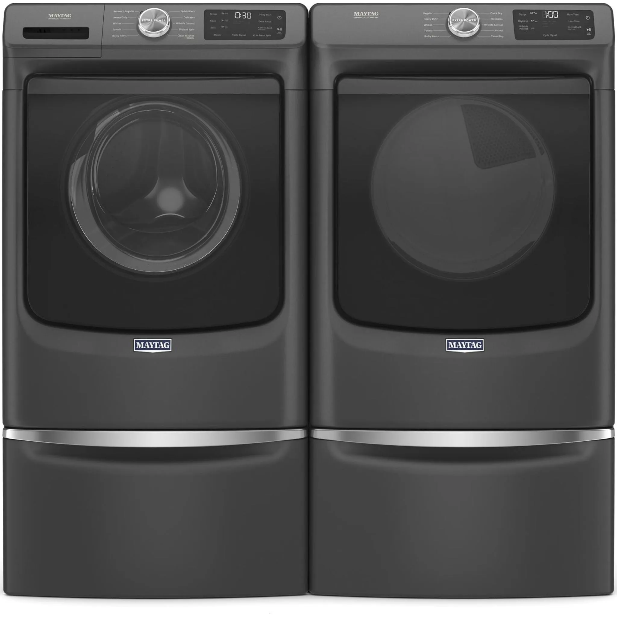 Maytag Natural Gas Dryer (MGD5630MBK) - Volcano Black