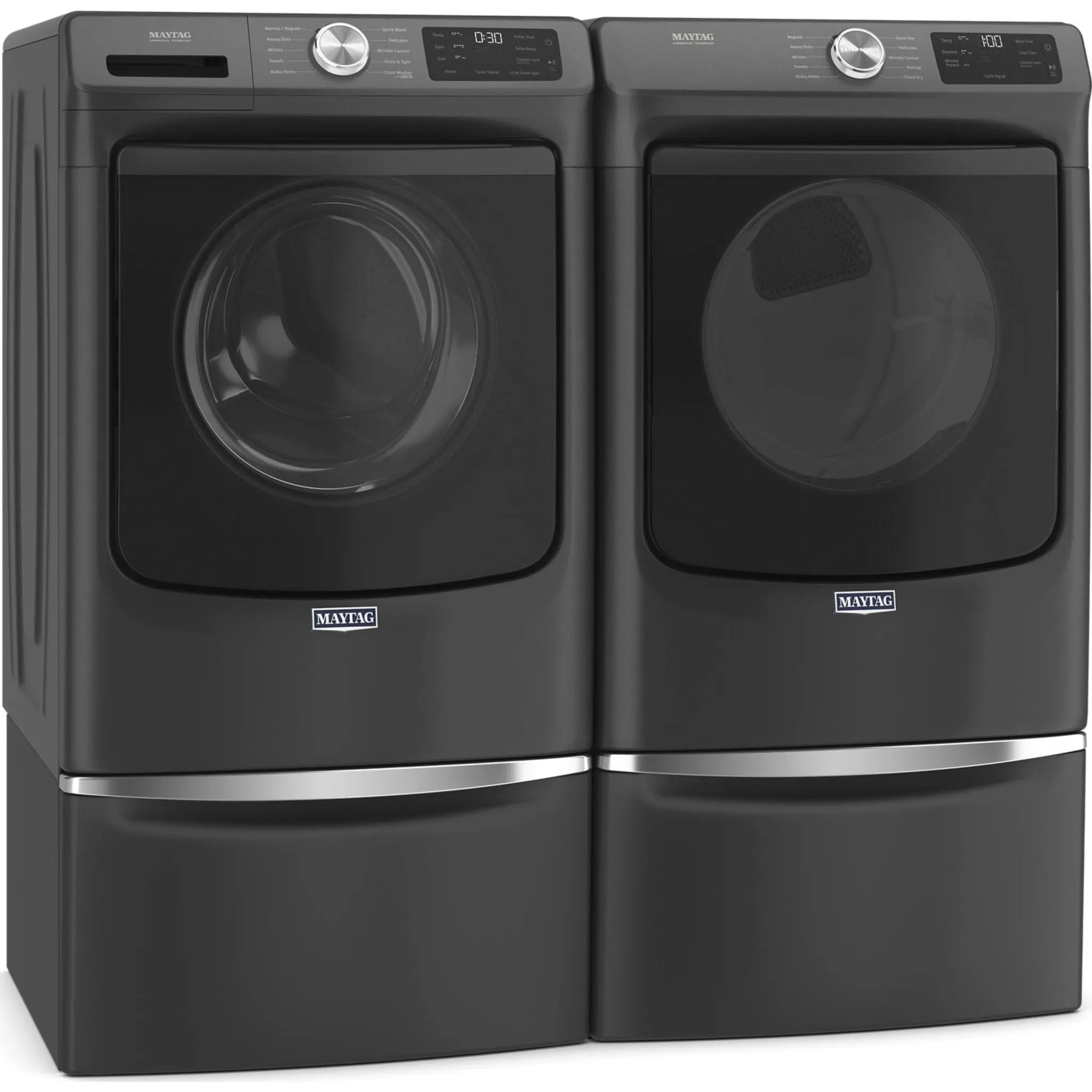 Maytag Natural Gas Dryer (MGD5630MBK) - Volcano Black