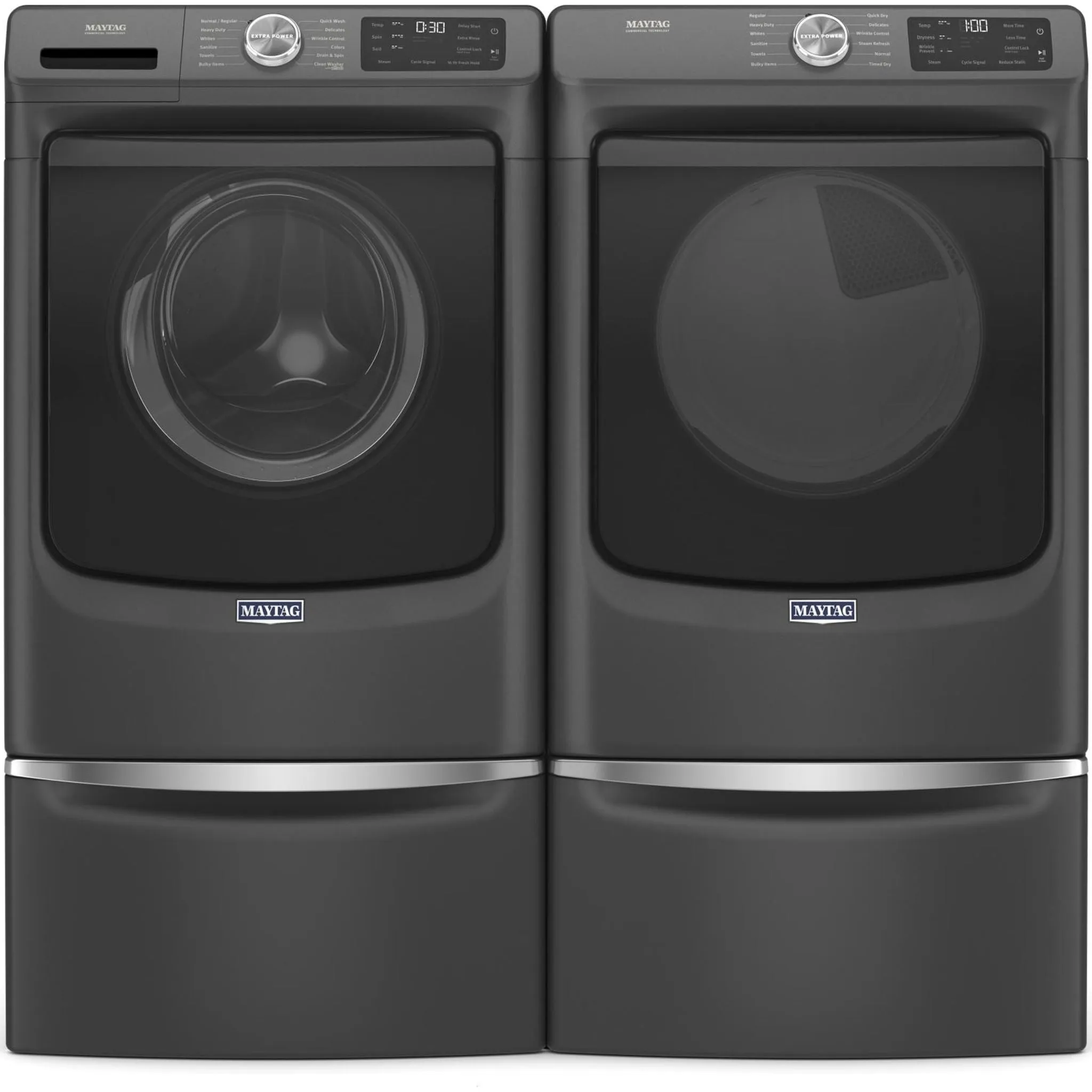 Maytag Natural Gas Dryer (MGD6630MBK) - Volcano Black