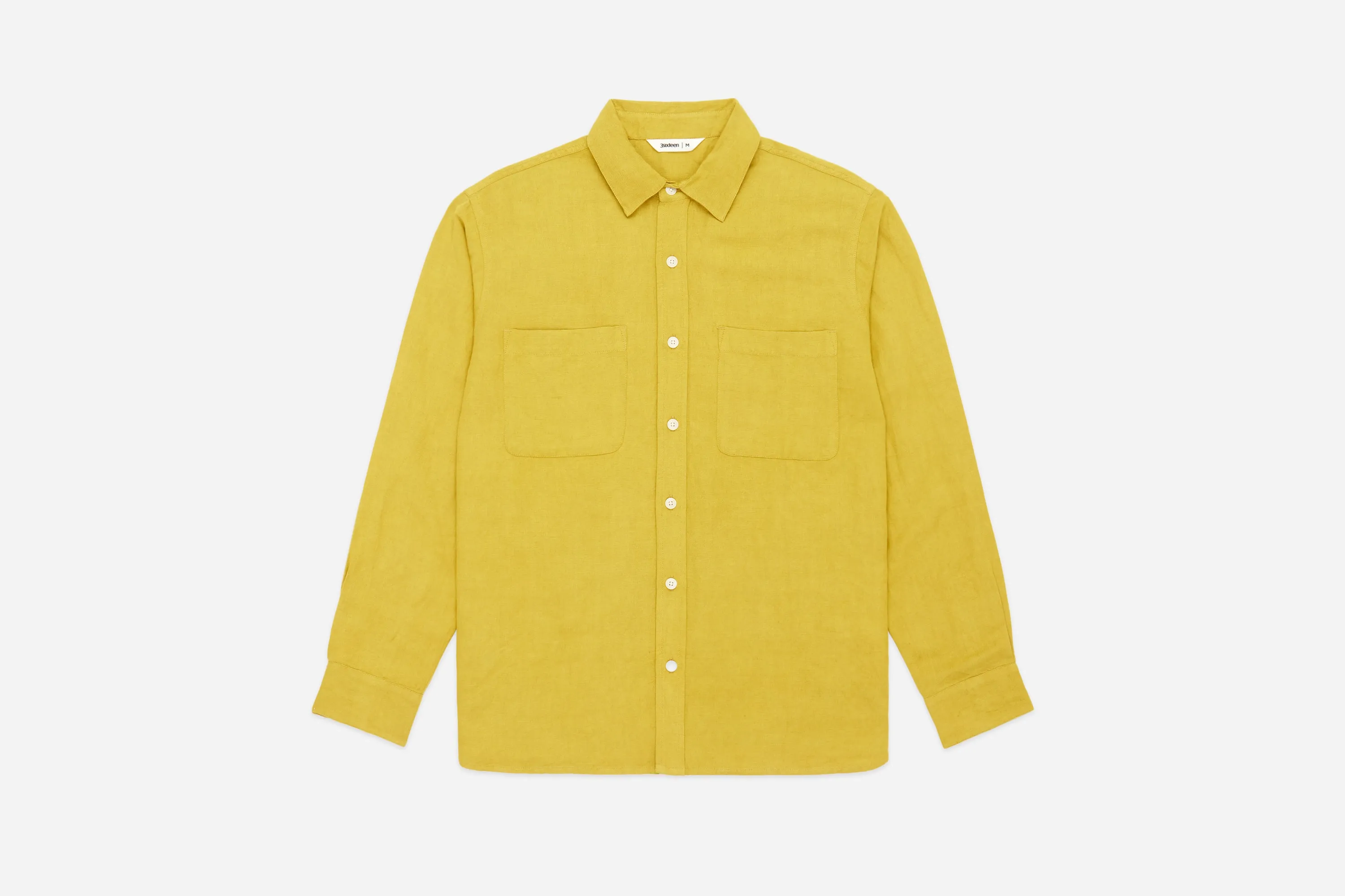 Mechanic Shirt ~ Chartreuse Linen/Viscose