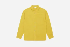 Mechanic Shirt ~ Chartreuse Linen/Viscose