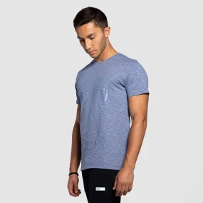 MEN ESSENCE T-SHIRT(MARL-BLUE)