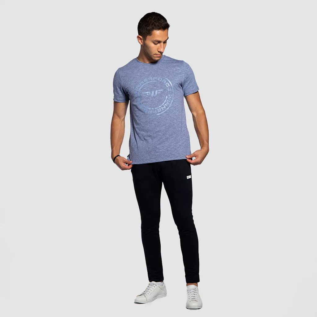 MEN ESSENCE T-SHIRT(MARL-BLUE)