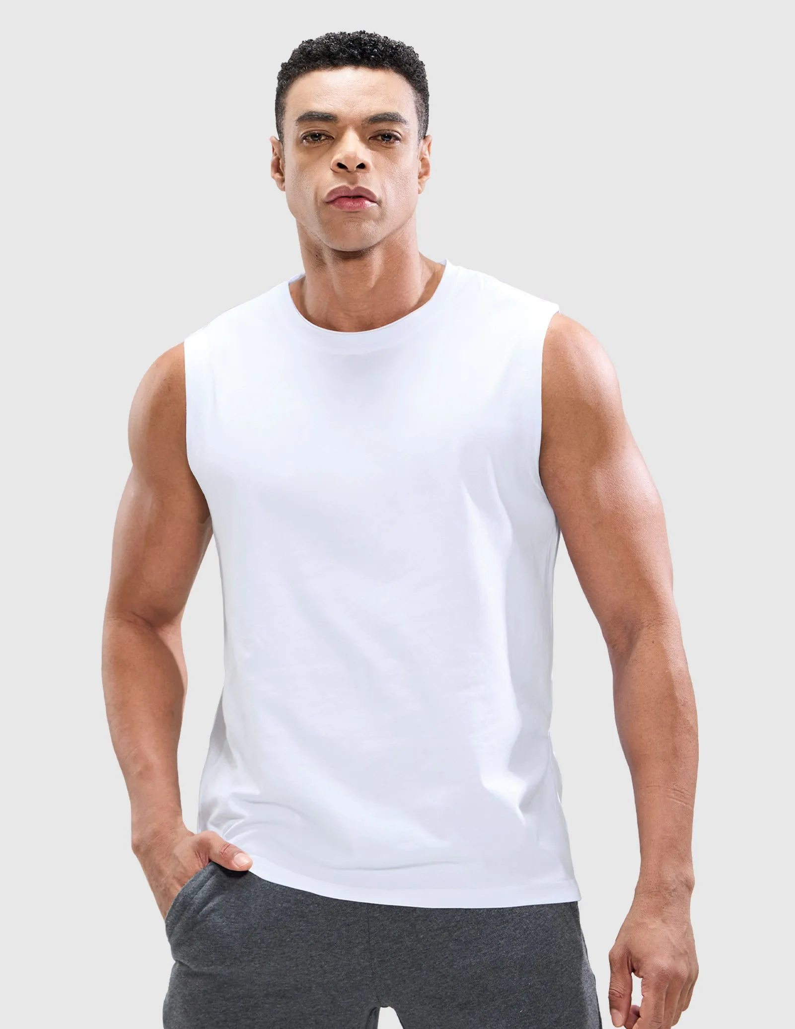 Men's Cotton Sleeveless Muscle Shirts