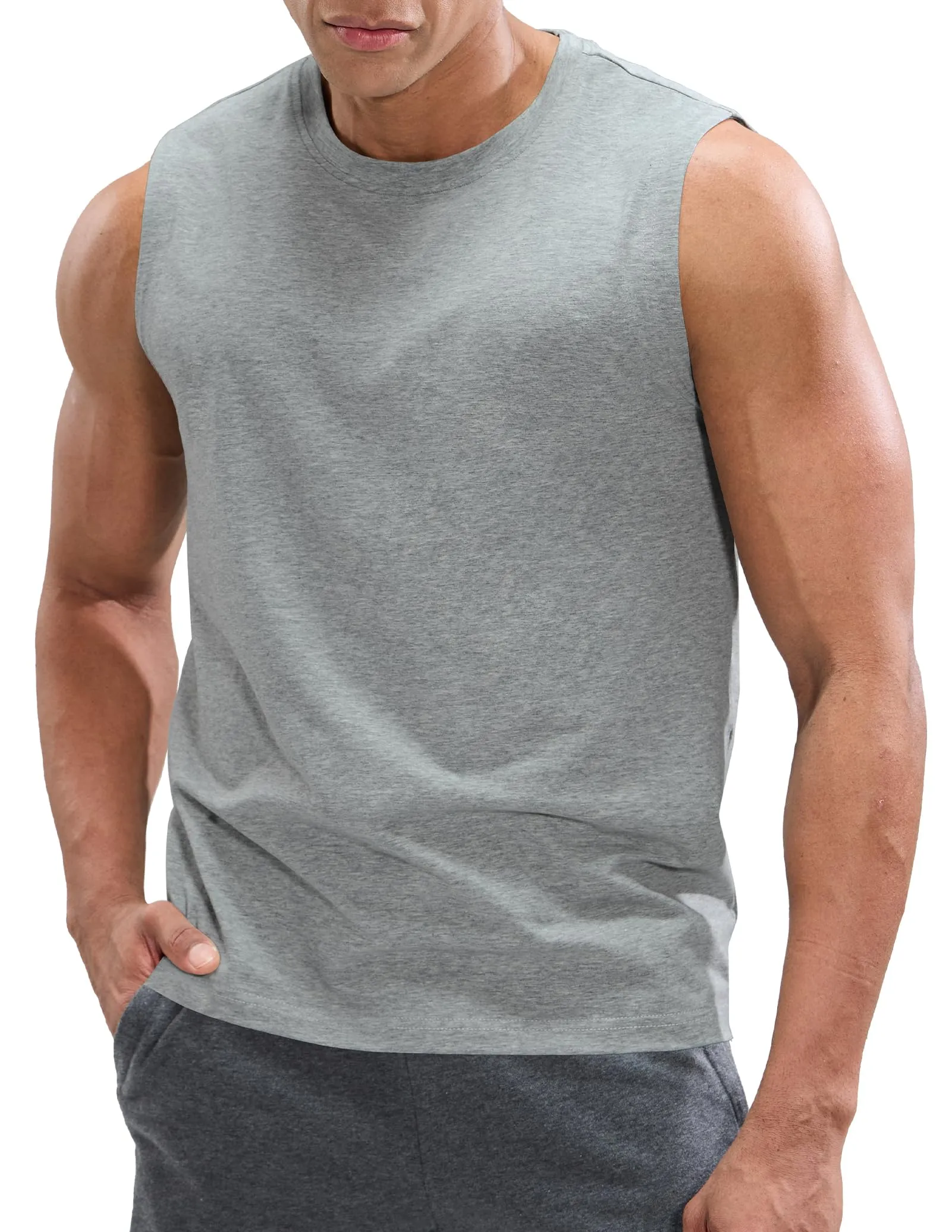 Men's Cotton Sleeveless Muscle Shirts