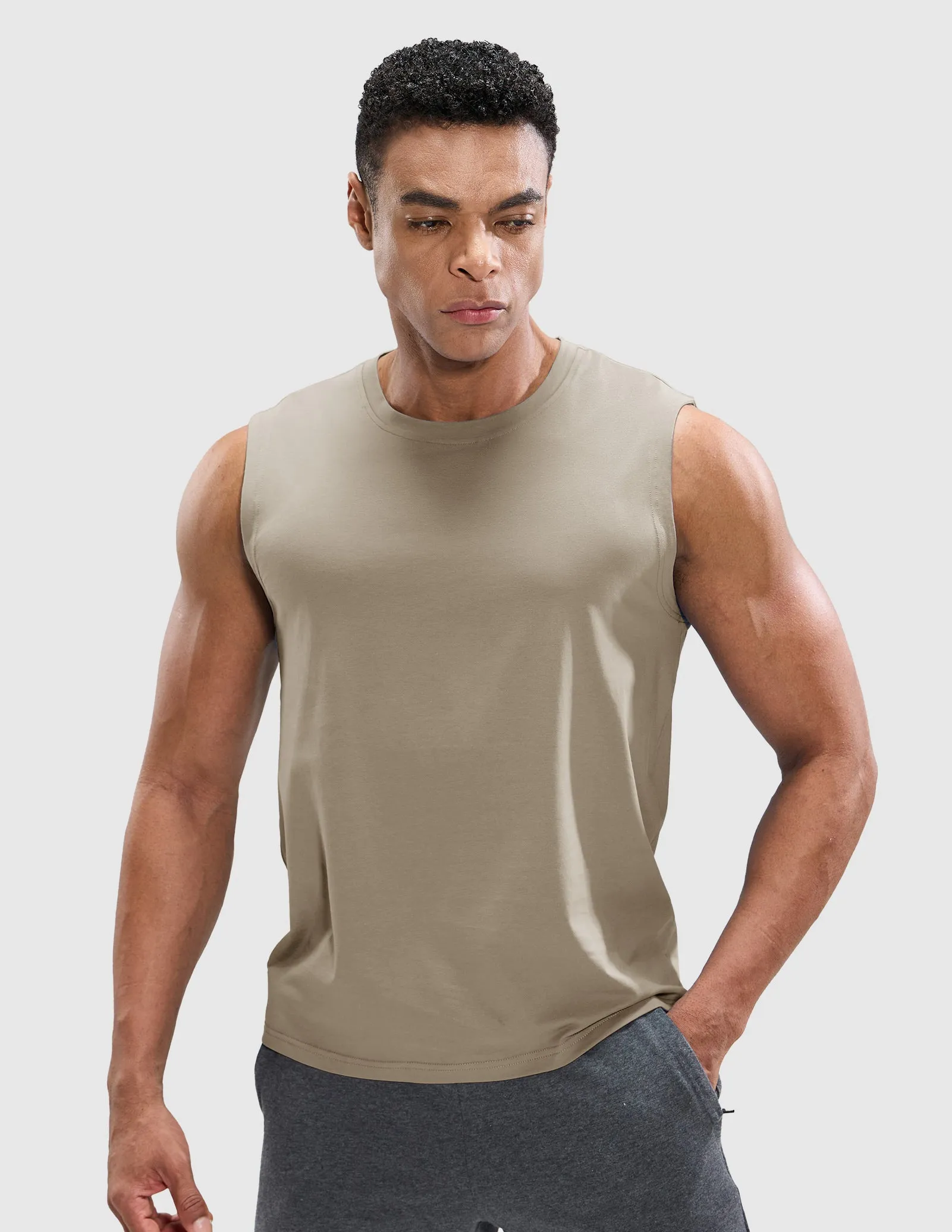 Men's Cotton Sleeveless Muscle Shirts