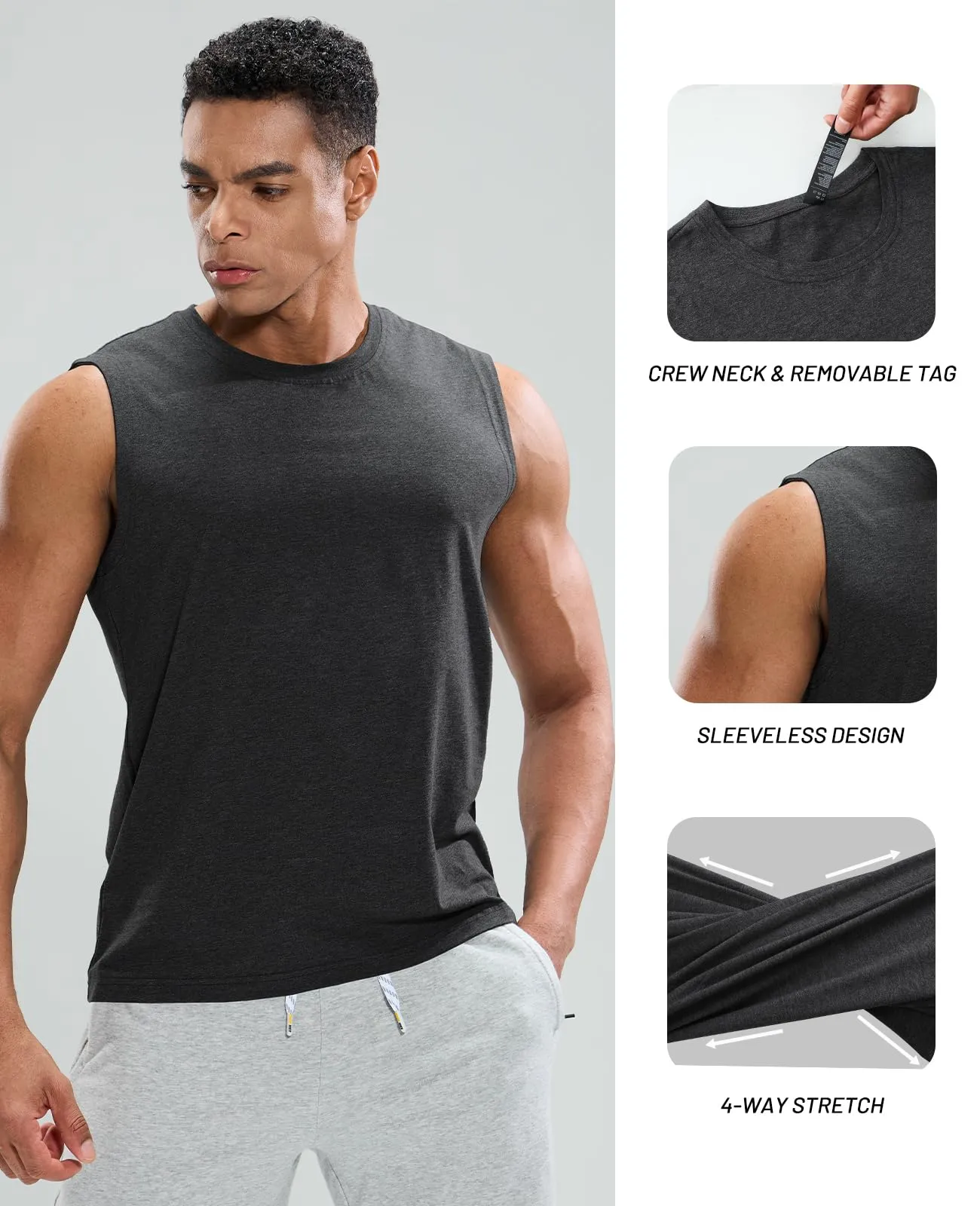 Men's Cotton Sleeveless Muscle Shirts