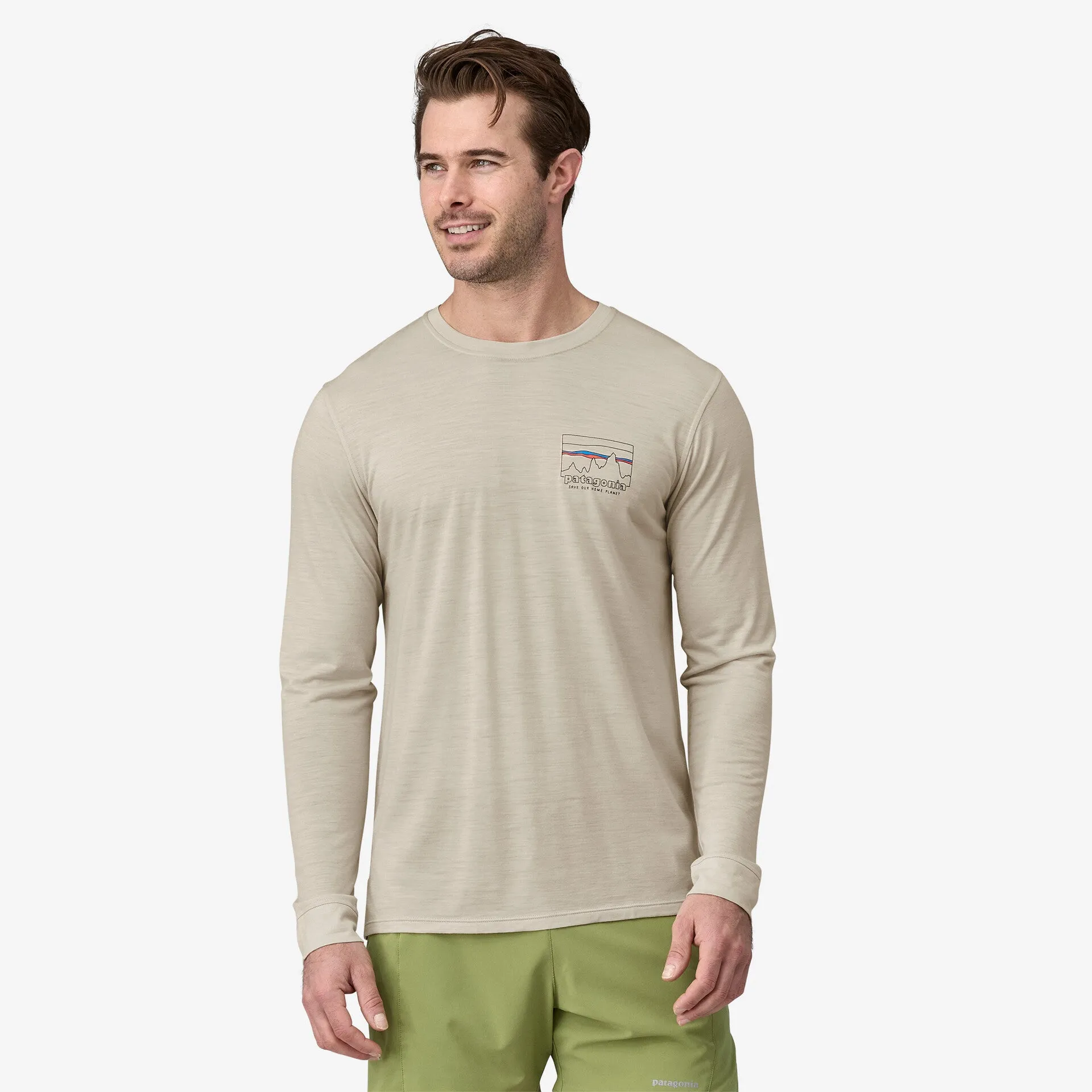 Men's Long-Sleeved Capilene Cool Merino Graphic Shirt (Past Season)