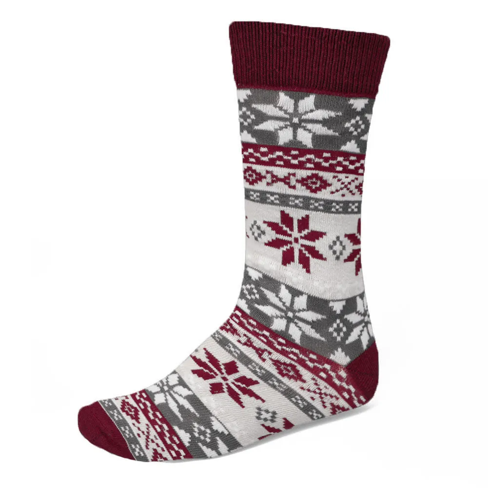 Men's Snowflake Sweater Socks