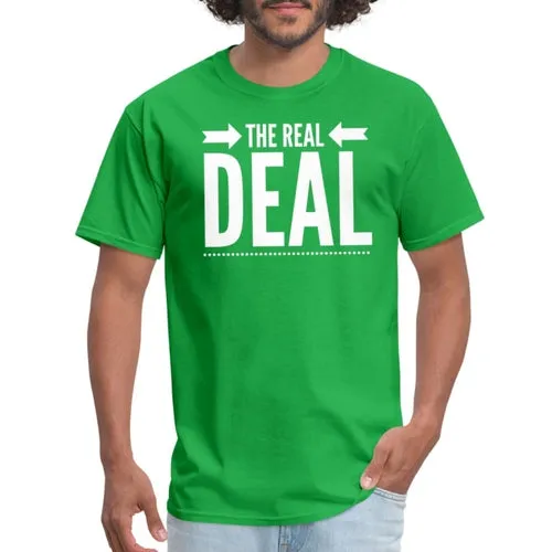 Mens Unisex T-shirt, The Real Deal Double Arrow Graphic Tee