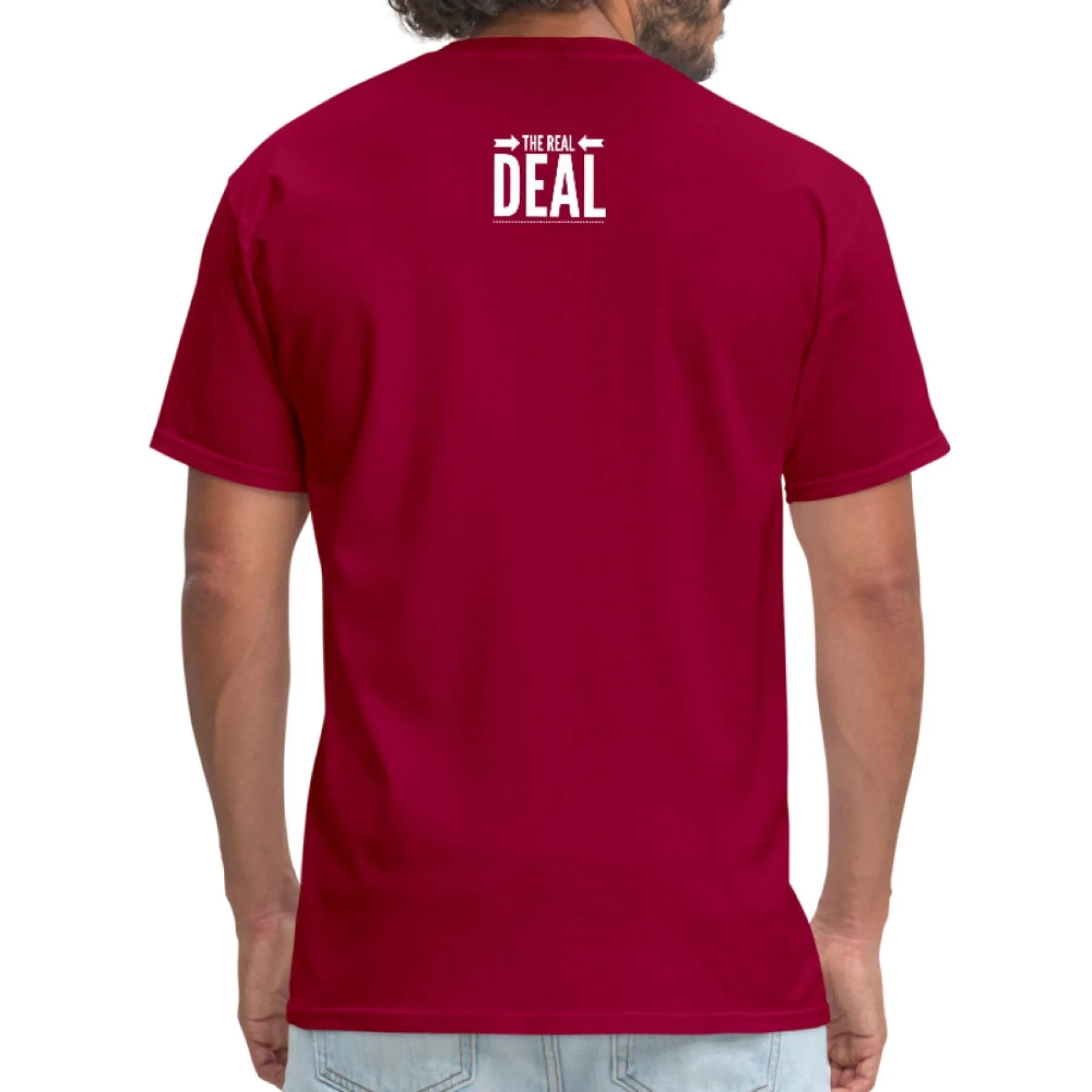 Mens Unisex T-shirt, The Real Deal Double Arrow Graphic Tee