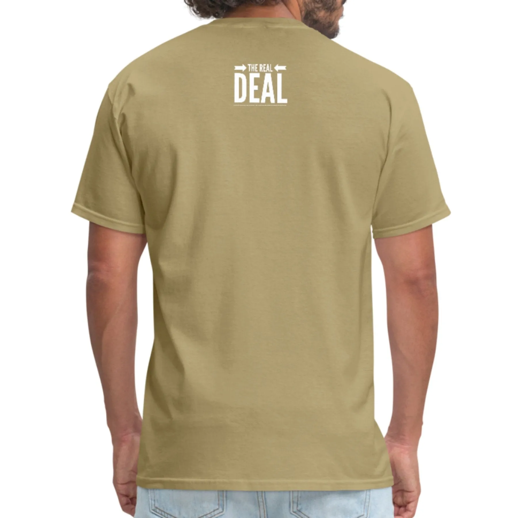 Mens Unisex T-shirt, The Real Deal Double Arrow Graphic Tee