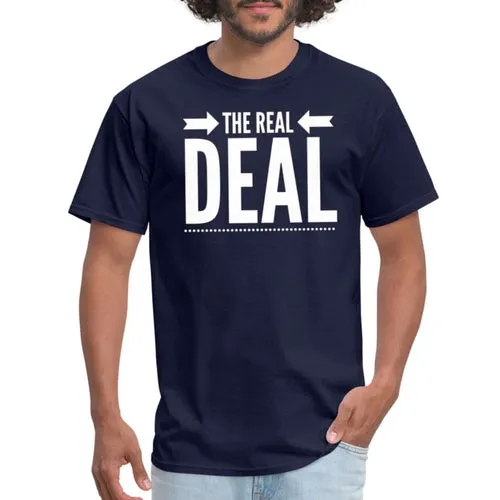 Mens Unisex T-shirt, The Real Deal Double Arrow Graphic Tee