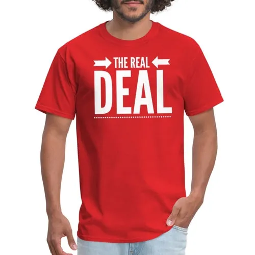 Mens Unisex T-shirt, The Real Deal Double Arrow Graphic Tee