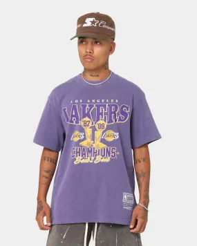 Mitchell & Ness Los Angeles Lakers Vintage Champs Trophy T-Shirt Faded Purple