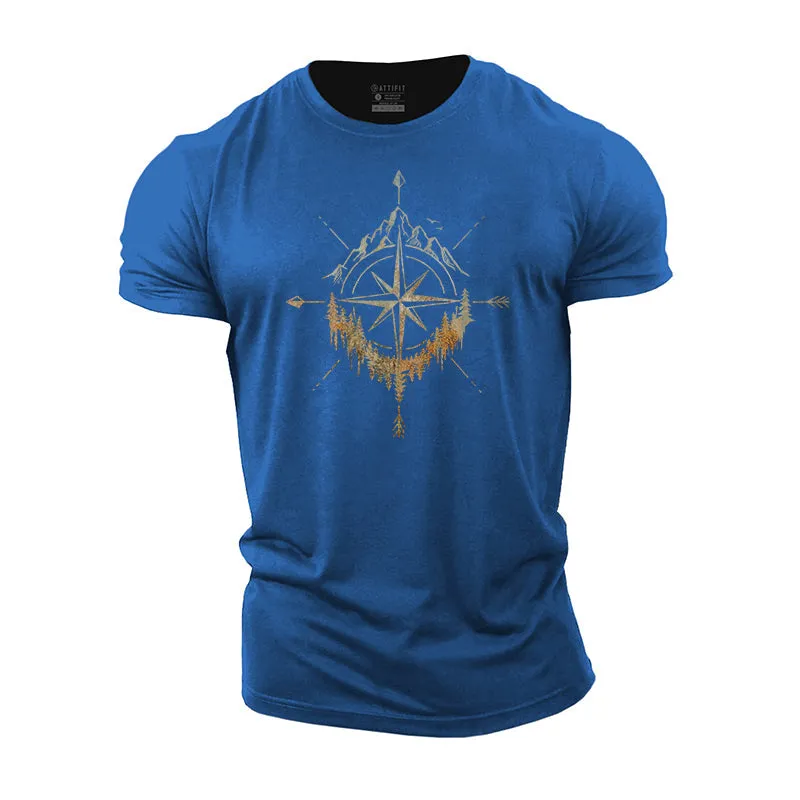 Mountain Compass Cotton T-shirts