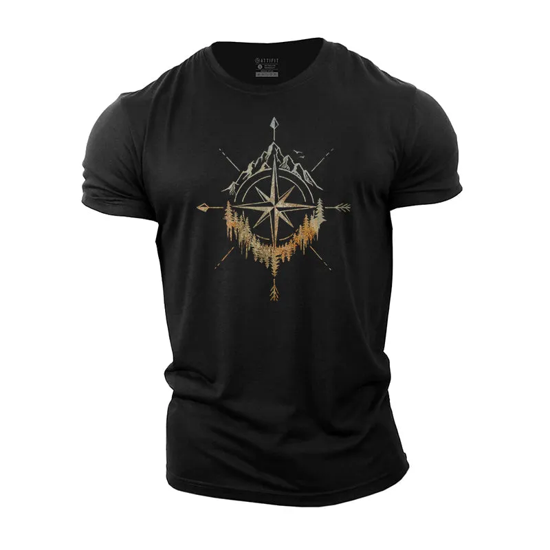 Mountain Compass Cotton T-shirts