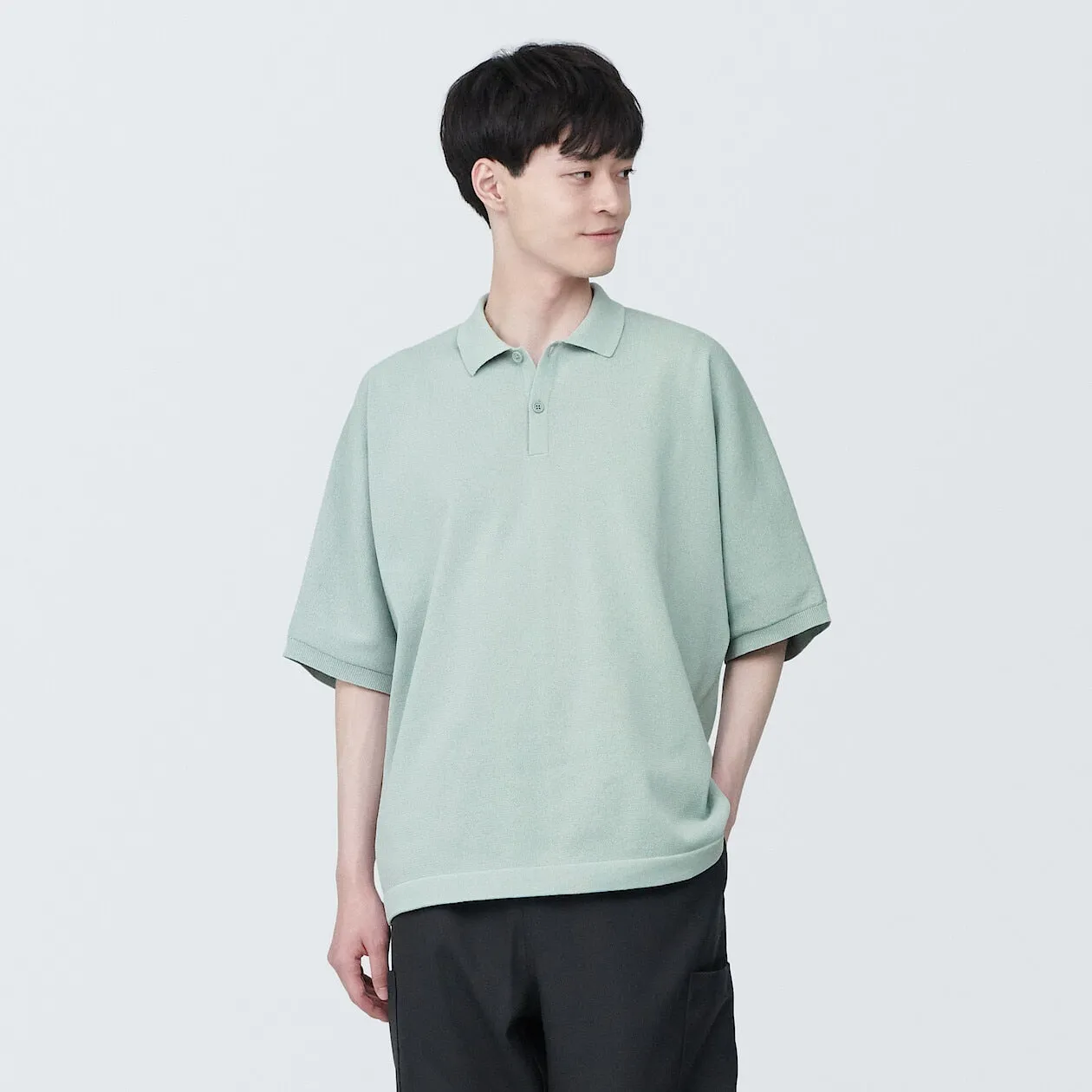 MUJI Labo Quick Dry Knitted Polo Shirt