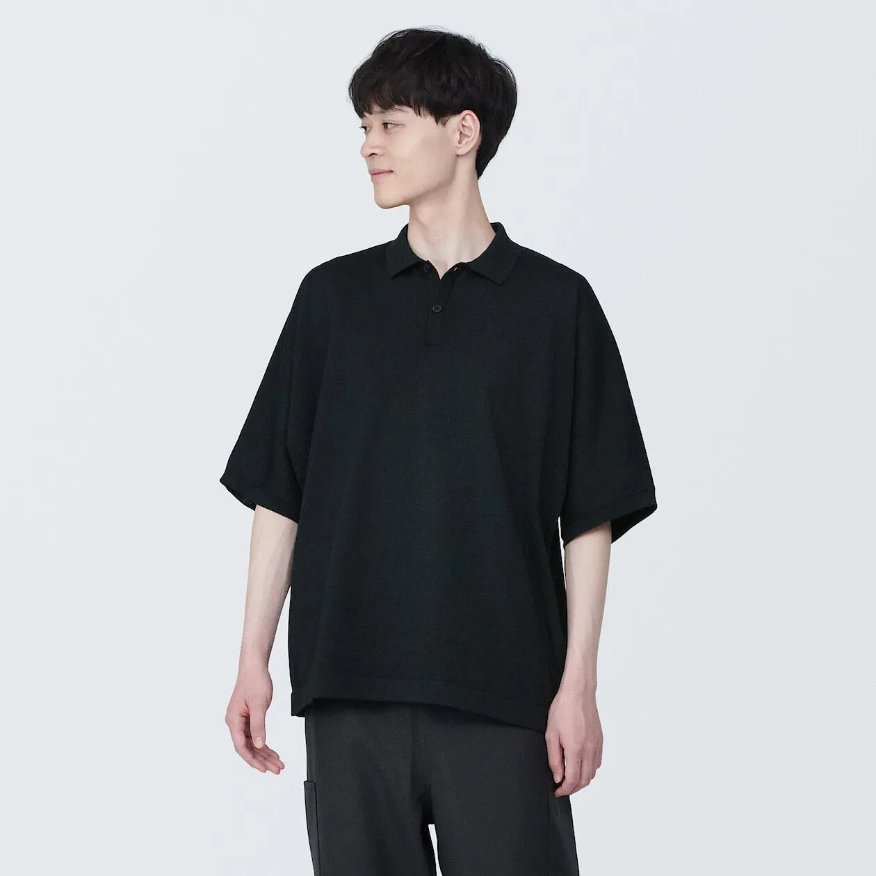 MUJI Labo Quick Dry Knitted Polo Shirt