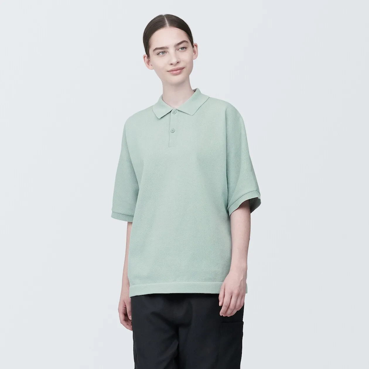 MUJI Labo Quick Dry Knitted Polo Shirt