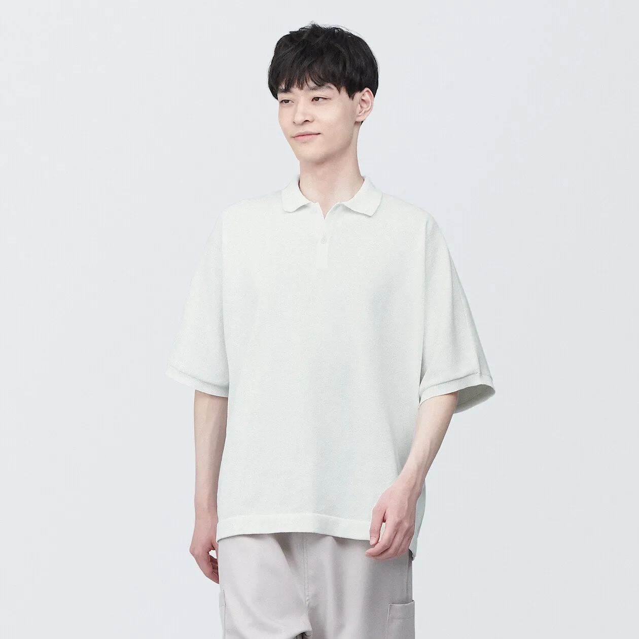 MUJI Labo Quick Dry Knitted Polo Shirt