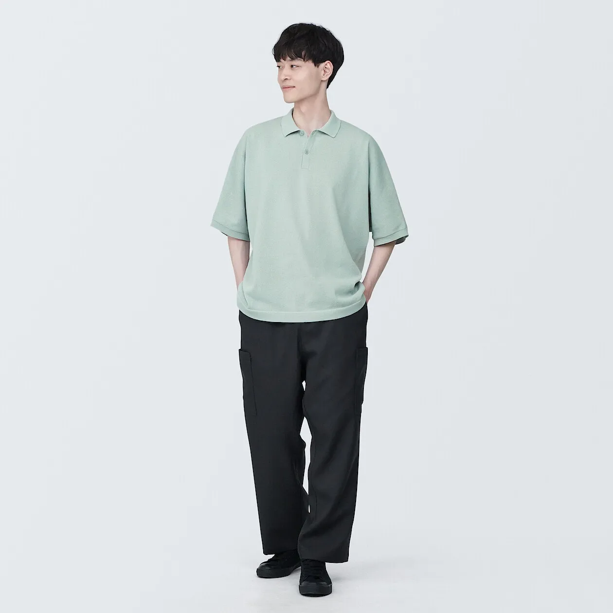 MUJI Labo Quick Dry Knitted Polo Shirt