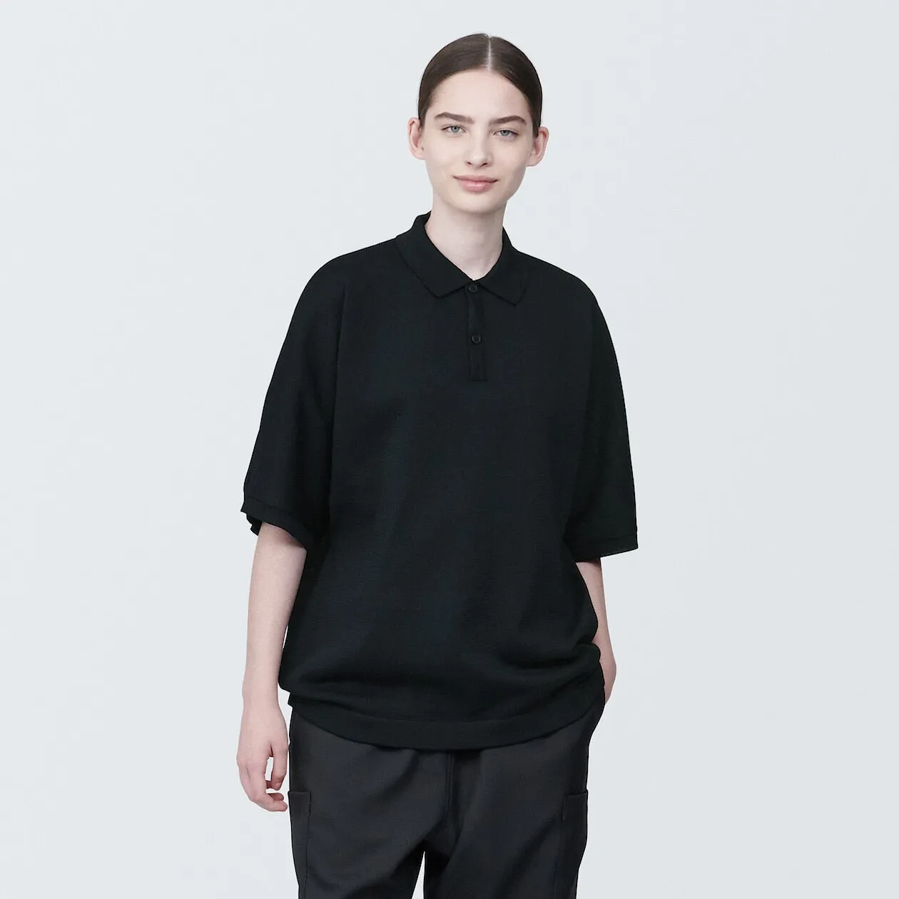 MUJI Labo Quick Dry Knitted Polo Shirt