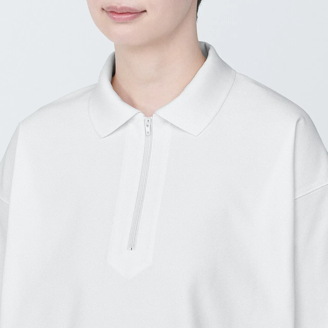 MUJI Labo UV Quick Dry Zip Up Polo Shirt