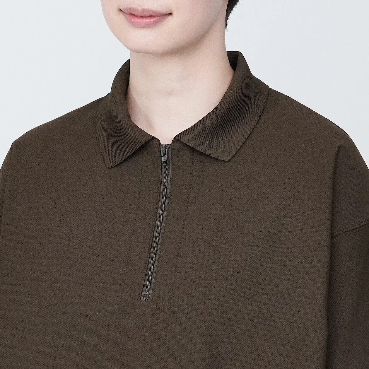 MUJI Labo UV Quick Dry Zip Up Polo Shirt