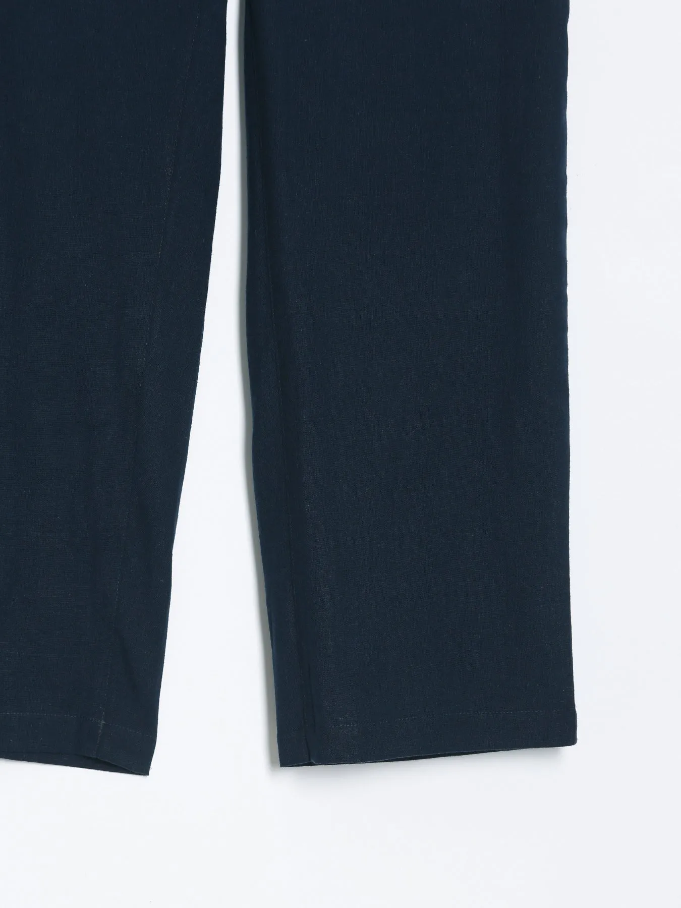 Navy Blue Airy Linen Pants