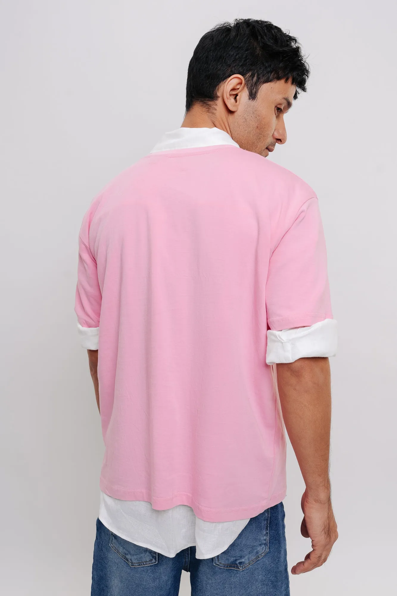 Nemo Pink Men's Oversized Tees