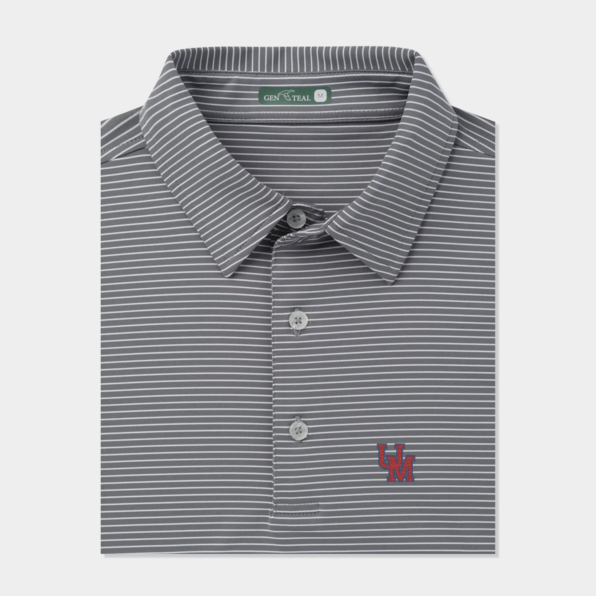 Ole Miss Sunday Driver Stripe Performance Polo